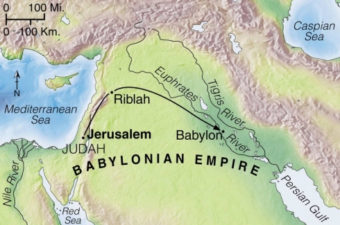 Verschleppung der besiegten Judäer nach Babylon (© Tyndale House Publishers)
